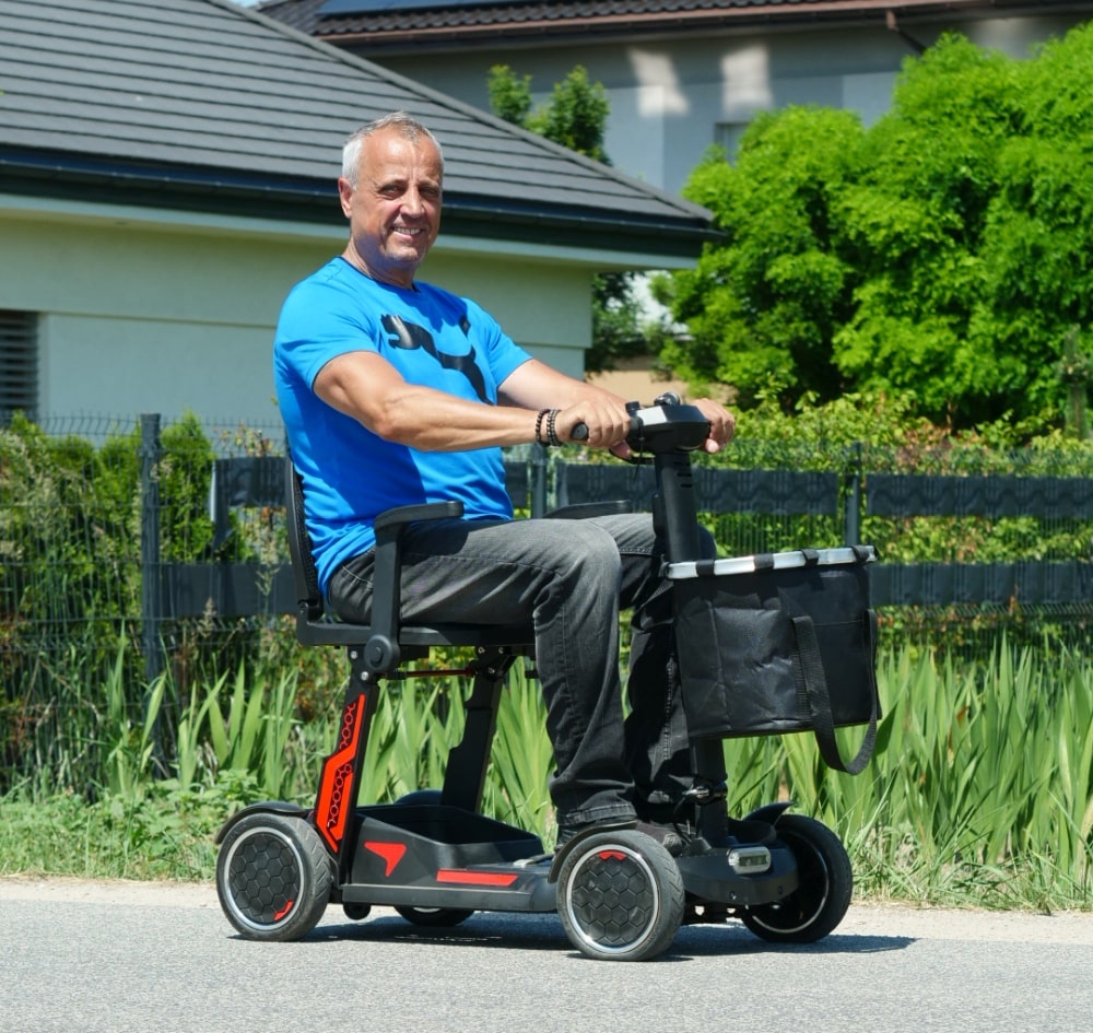 skuter inwalidzki Travel MS280 czterokołowy lekki składany